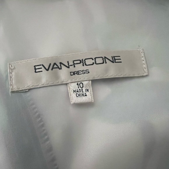 Evan Picone Women Sleeveless Green Black Floral Dress - Picture 6 of 7